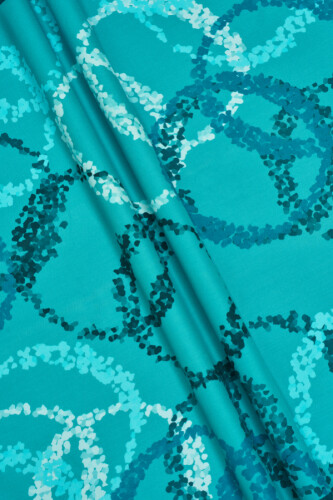 Halo Flush Viscose Shawl Turquoise - 6